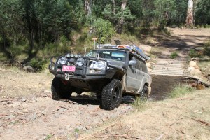  Exiting a steep crossing towards Craigs Hut