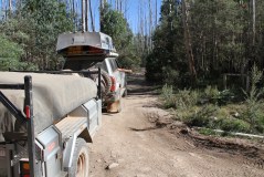 Car & camper start of Billy Goats