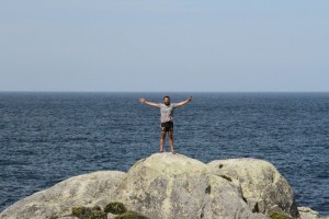 On top of the world at the Bay of Fire