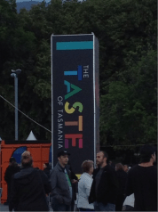 The only photo from the taste of tasmania in 2 days. Must have been pre occupied