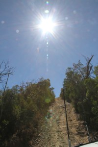 Just before the half way mark - what goes down must go up!